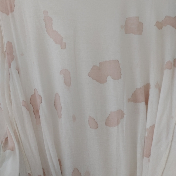 Via Veneto 🤍Made in Italy🤍 Silk Blend Flowy Boho Top ~ Size L - Picture 8 of 14